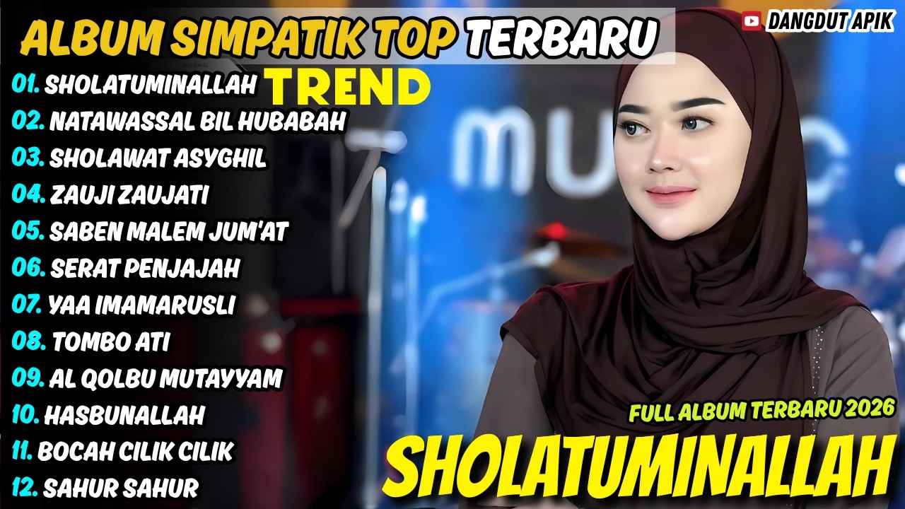 Album Simpatik Musik || SHOLATUMINALLAH - NATAWASSAL BIL HUBABAH || Tiara Amora Full Album Terbaru