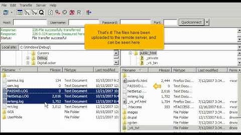 FTP - Uploading Files using FileZilla