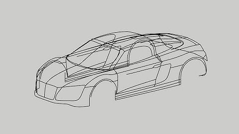 #3 Audi r8 spyder 5.2 FSI quattro [Sketchup modeling]