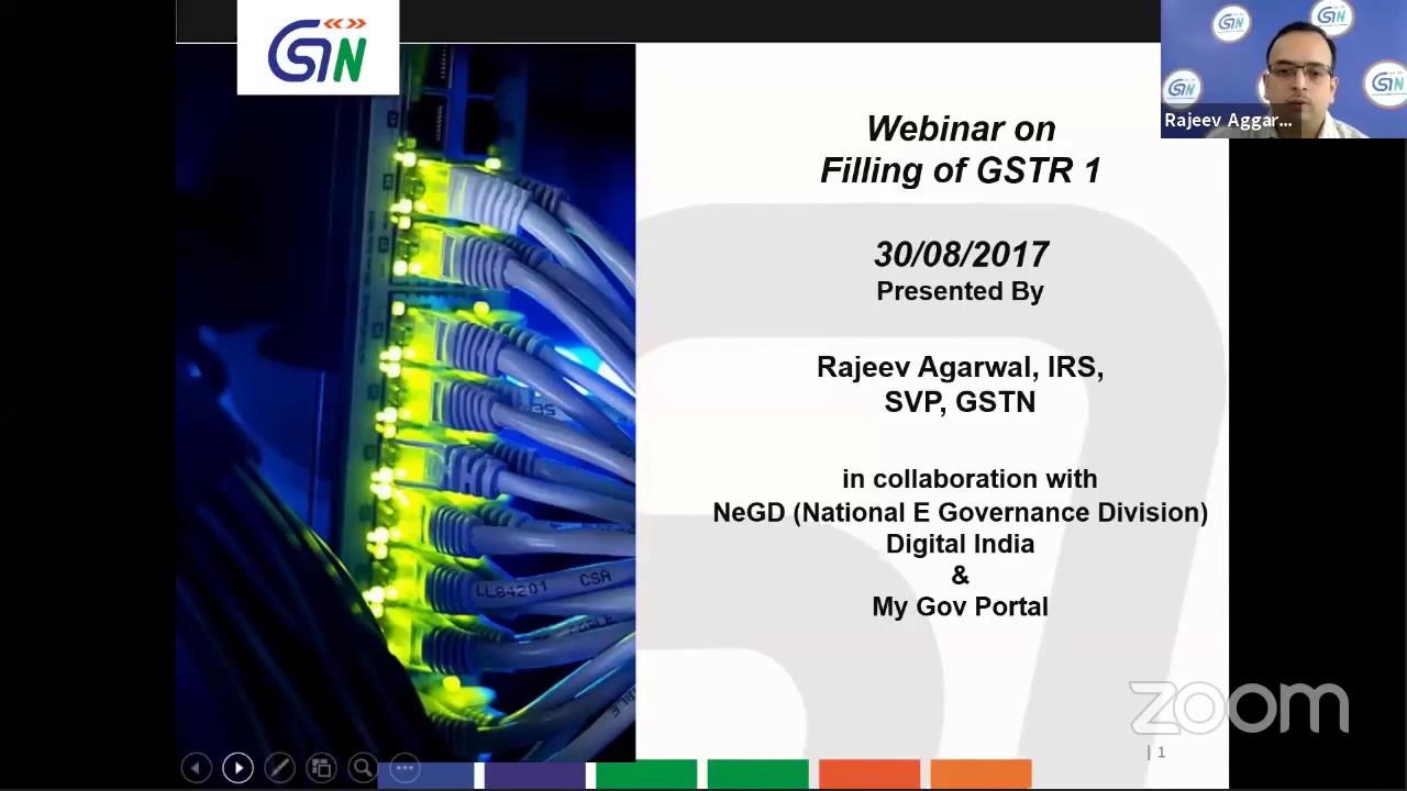 Webinar on Filing of GSTR 1, English, 30 Aug 2017