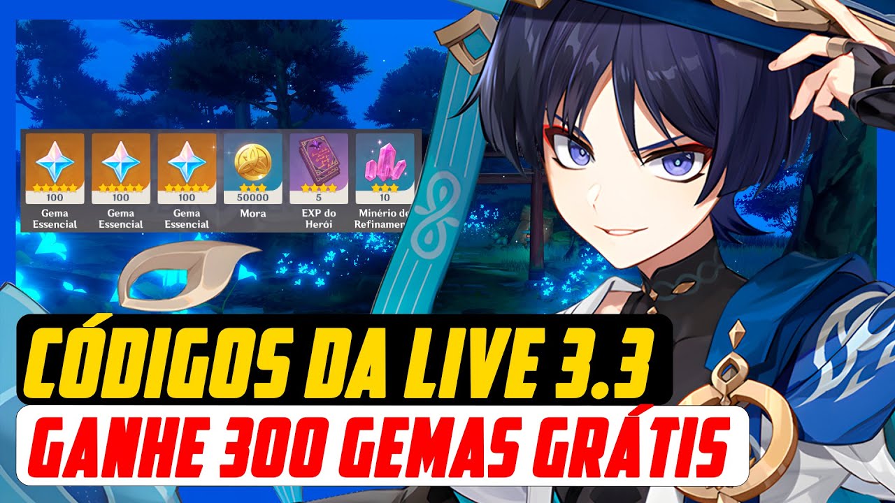 💎3.5 Novos Códigos💎 Resgate 300 gemas!!! Genshin Impact