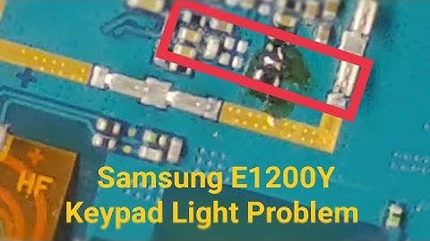 Samsung E1200Y Keypad Light Solution