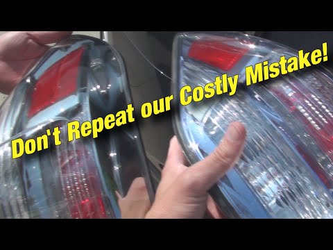 [TUT] 2010 Lexus RX 450h Tail Light Assembly Replacement and Wiring