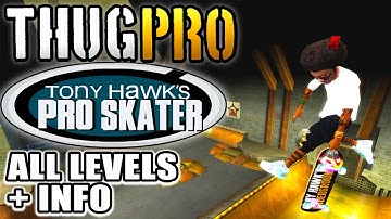 All THPS1 Maps in THUG Pro (All Tony Hawk