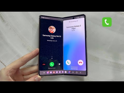 Incoming Call Split Screen Phones Samsung Galaxy Z Fold2 Android 13