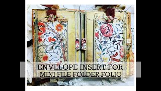 ENVELOPE INSERT For the Mini file folder folio #3