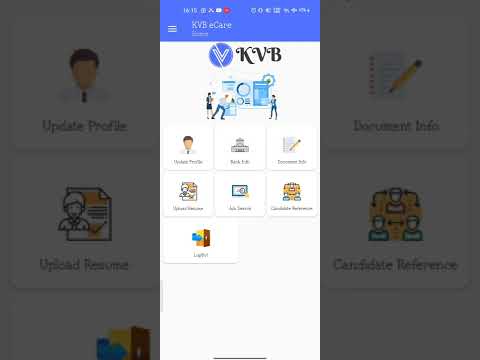 KVB ecare login and upload documents