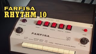 Farfisa Rhythm10 Demono Talking Kraftwerk Drum Machine Free Sample Pack