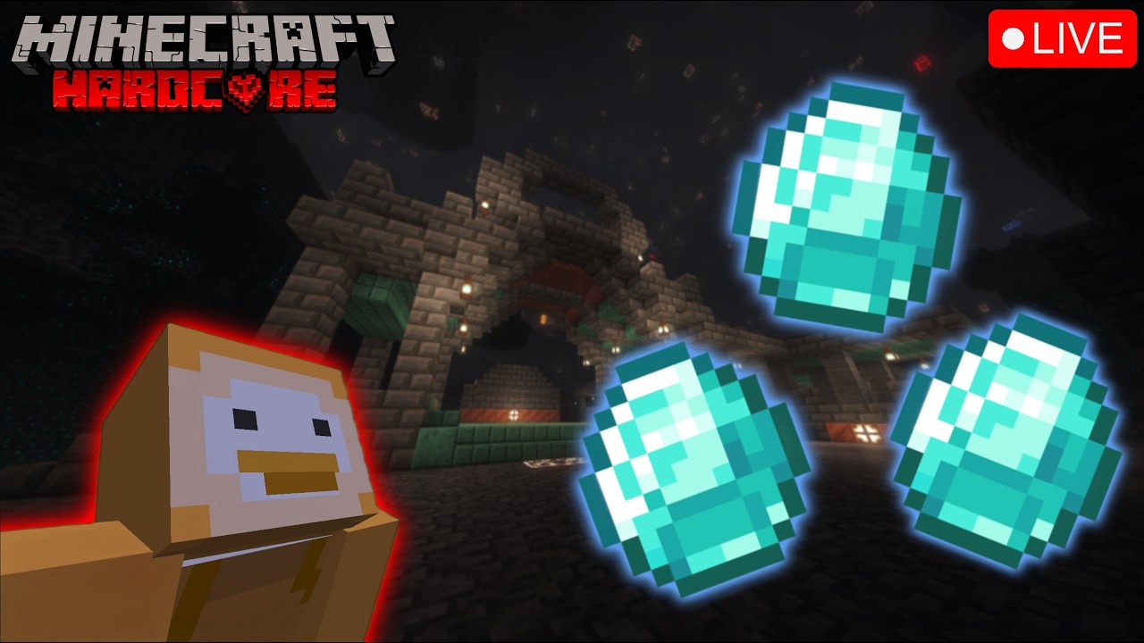WORLD RECORD DIAMOND MINING ATTEMPT! - HARDCORE MINECRAFT LIVE!!!