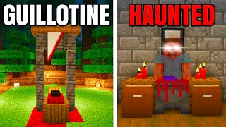 10 BEST SCARY BUILD HACKS in Minecraft