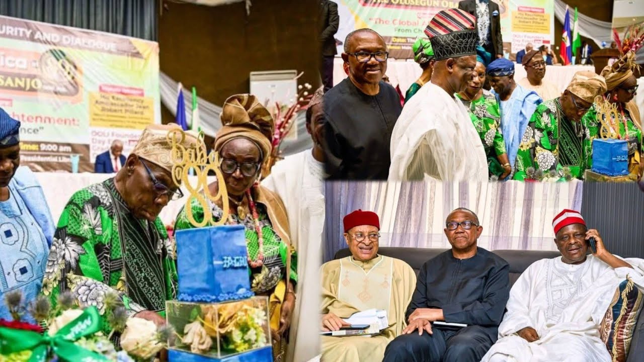 Peter Obi & Others Attend 89th Birthday Lecture Of Former Pres, Olusegun Obansanjo In Abeokuta
