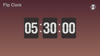 5 Hour 30 Minute Timer ⏱️ Rose Gold Flip Clock | Extended work Timer - ChronoFlow screenshot 2