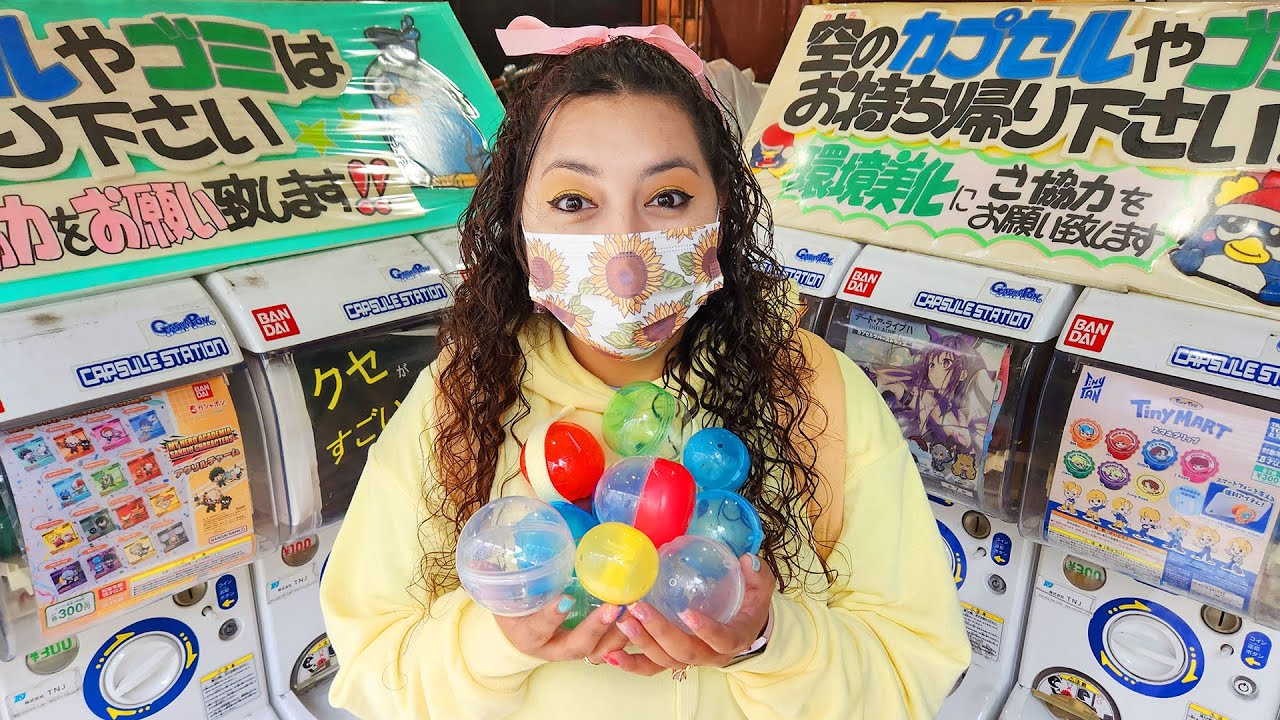 We cleaned out a Mystery Gashapon machine in Japan! - YouTube