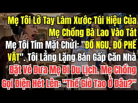 Mẹ Tôi Lỡ Tay Làm Xước Túi Hiệu Của Mẹ Chồng Bà Lao Vào Tát Mẹ Tôi Tím Mặt Chửi "Đồ Ngu, Đồ Phế Vật"