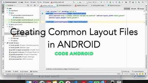 How to create and use common(Reusable) layout files in Android, eg. header and footer.