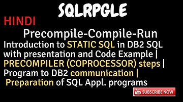 IBM i, AS400 Tutorial, iSeries, System i - Introduction to STATIC SQL|Compilation steps