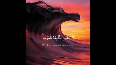 كل نفس ذائقة الموت ثم إلينا ترجعون | القارئ اسلام صبحي