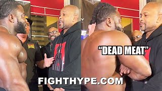Roy Jones Jr. Trades Words With Ndo Champ & Stares Him Down During Intense First Face Off