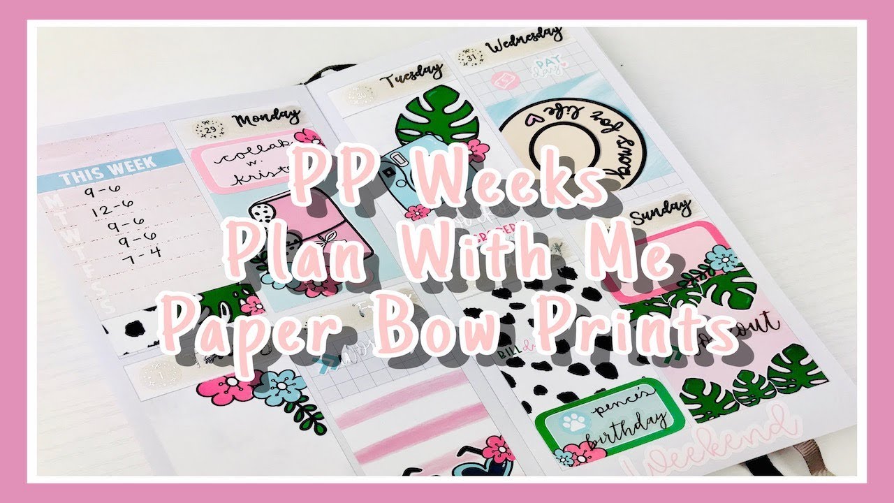 Plan With Me | First Impression of Print Pression's PP Week | Paper Bow Prints