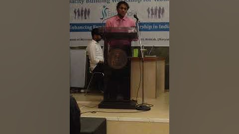 Dr. Rajeev Kumar Kapoor giving details of Project ENPRENDIA on 27th April, 2019 at MDU Rohtak.