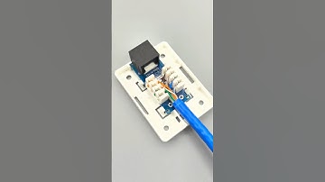 How To Install Modular RJ45 Cat6a Keystone Jack Surface Mount Box For Network Ethernet cable#cabling