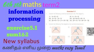 Famous 6th std maths information processing exercise5.1 sum1&2 chapter5 term2 Wealth