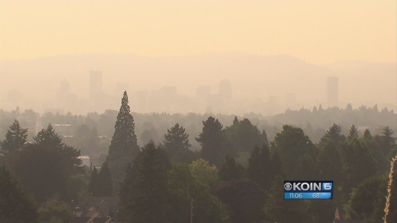 Wildfire smoke affects air quality in Oregon