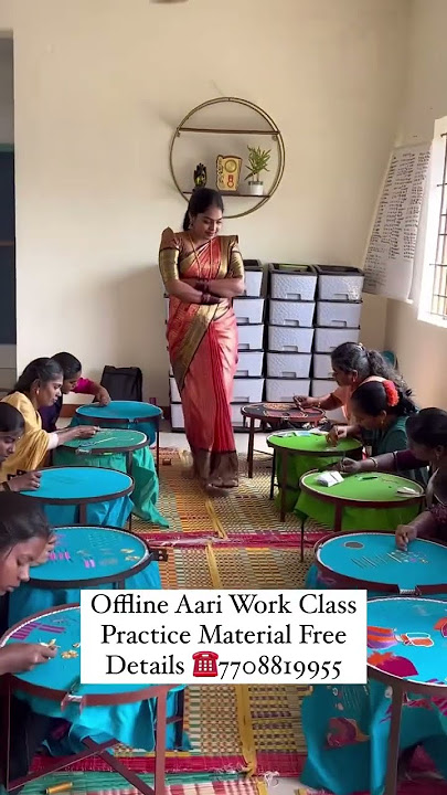 AARIWORK CLASS ONLINE AND OFFLINE 📞7708819955 #nilaasfashioninstitute #nilamakeoverartistry #nila