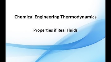 Properties of real fluids