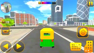 City Tuk Tuk Rickshaw Simulator 2020 - Car Games #1 - Android Gameplay screenshot 4