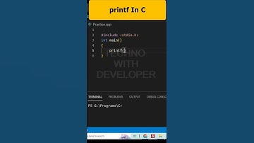 printf In C Part 167  | C Programming #youtubeshorts #ytshorts
