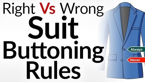 Right Way To Button Your Suit? | Suit Buttoning Rules For Men | Single & Double Breasted Jackets
