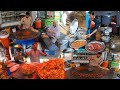 Popular Street food in Hot season of Afghanistan | Samosa chat | Liver fry | Pakora | Naan | Chipse