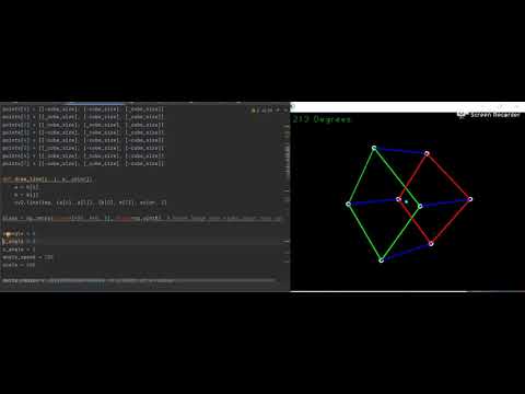 OpenCV Python 3D Cube Rotation