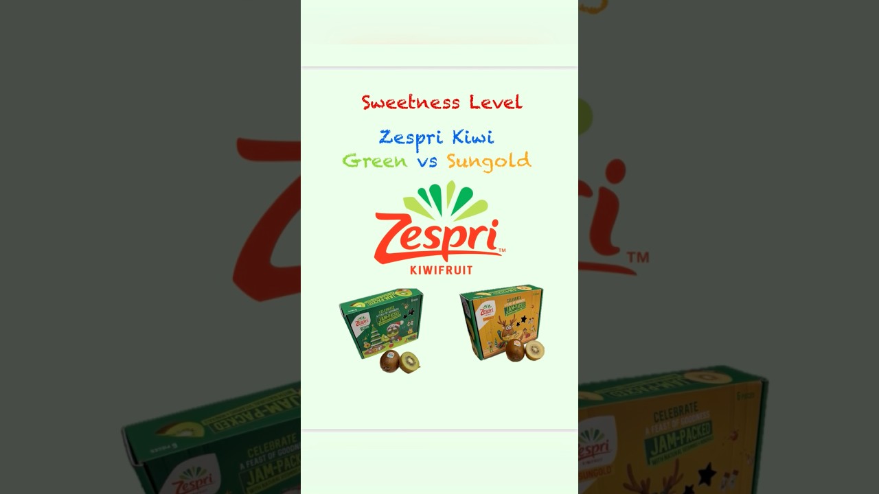 Sweetness Level: Zespri Kiwi: Green vs Sungold