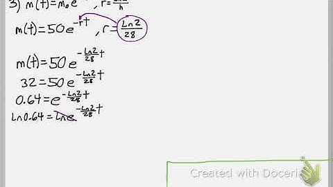 Math 111 : 4.6 #3 (Precalculus Tutorial : Modeling with Exponential Functions)