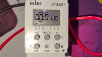 Selec ATS2M1 TIMER Astronomical time switch ATS2M1 Full parameters Settings & configuration.