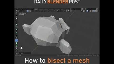 Bisect Tool in Blender
