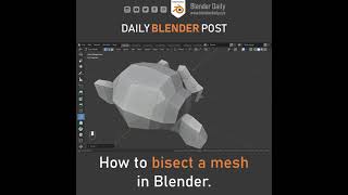 Bisect Tool in Blender