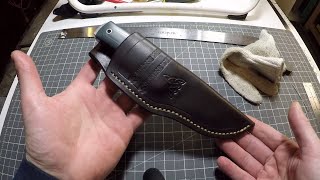 Making a Leather Sheath for a Knife from start to finish.