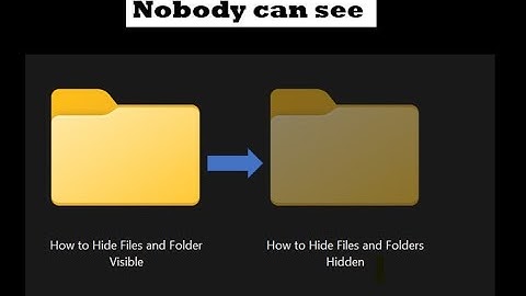 How to Hide Files and  Folder in Windows 11 / 10/  8/ 7 | Step-by-Step Guide #folder #hide #windows