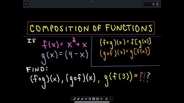 ❖ Composition of Functions ❖