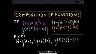 ❖ Composition of Functions ❖