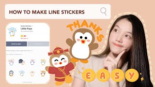 HOW TO MAKE LINE STICKERS! //EASY&FREE✨🤩 screenshot 5