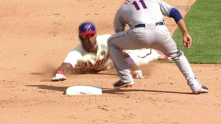 NYM@PHI: Call at second overturned in the 5th