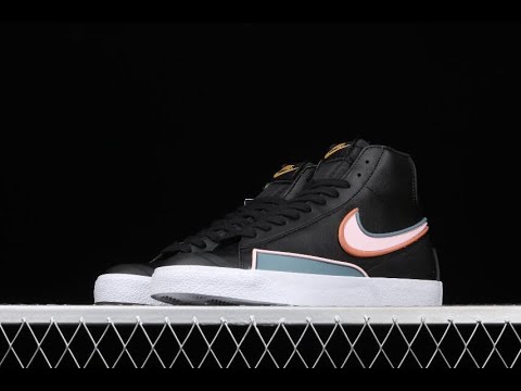 New Nike Blazer Mid 77 Infinite DC1746 001 Black LT Arctic Pink Shoes 7