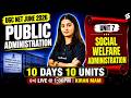 UGC NET Public Administration | UGC NET Public Administration Unit 7 | Social Welfare By Kiran Mam