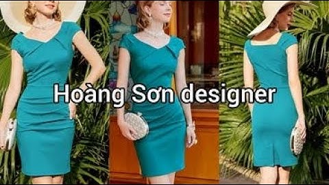 Dạy cắt may | hướng dẫn cách cắt đầm cổ tim tay chờm | Hoàng Sơn designer
