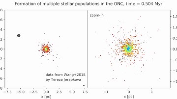 Multiple bursts in the Orion Nebula Cluster (Nbody simulation)