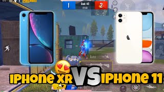 IPHONE XR VS IPHONE 11 IN 2024💥| IPHONE 11 PUBG GRAPHICS TEST | IPHONE XR PUBG TEST | PUBG MOBILE🔥